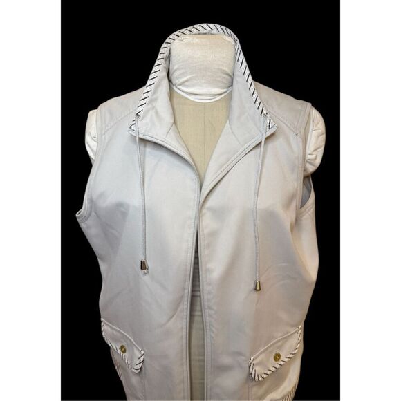 Allison Daley Full Zip Women’s Vest Sz. 16 Khaki Outdoors Golf - Picture 5 of 13